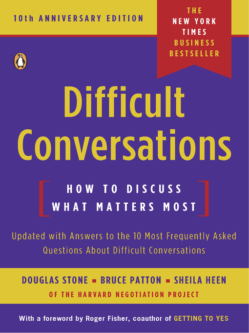 Title details for Difficult Conversations by Douglas Stone - Available